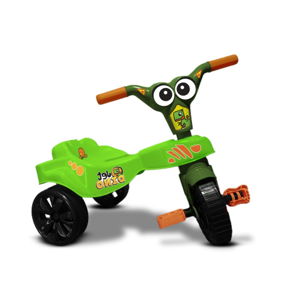 Motoca Triciclo Infantil Kepler Unissex (Menino/Menina) com Rodas Largas e Segurança para Aprender a Pedalar, Passeio em