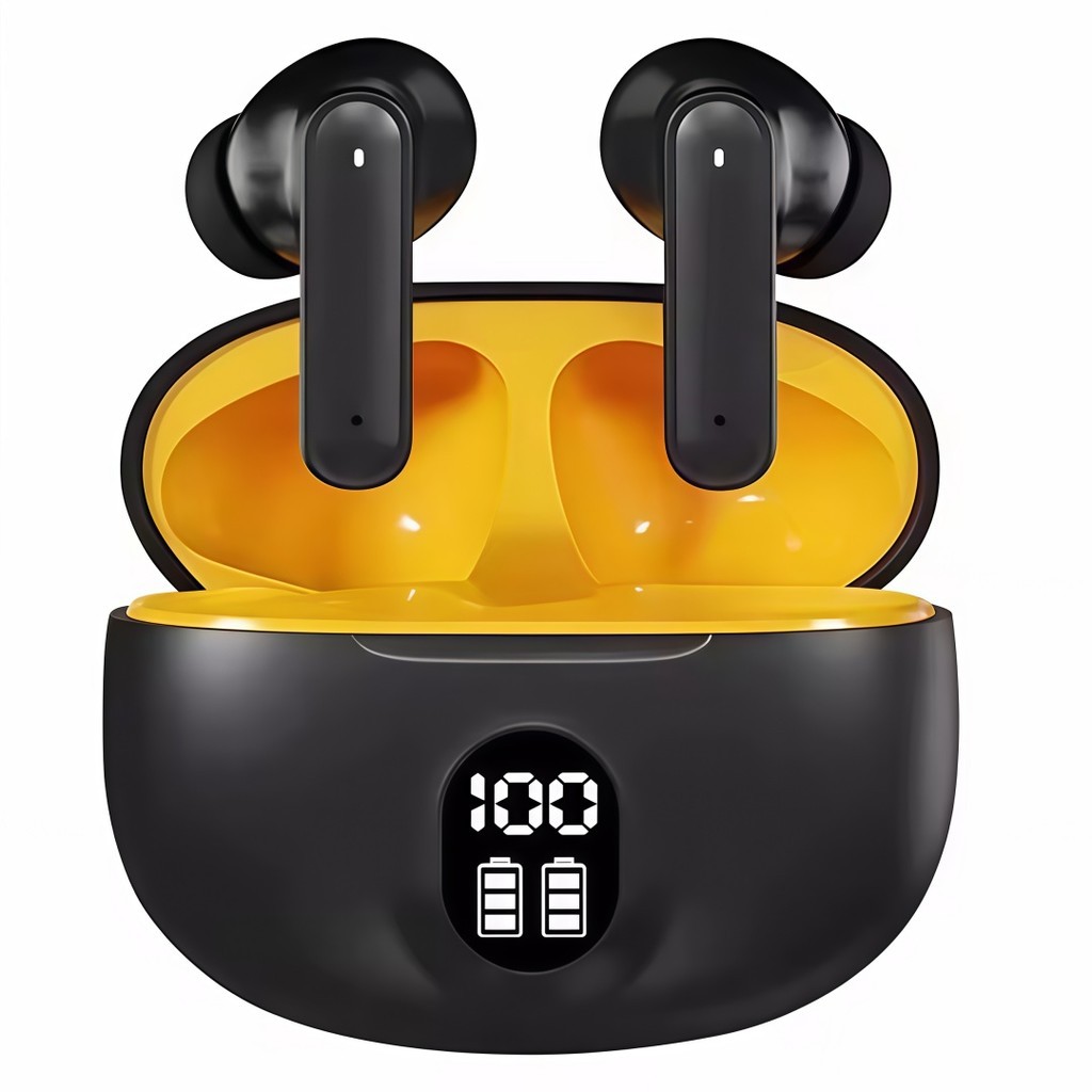 Fone Bluetooth Sem Fio com Display LED Digital Intra Auricular Esportivo