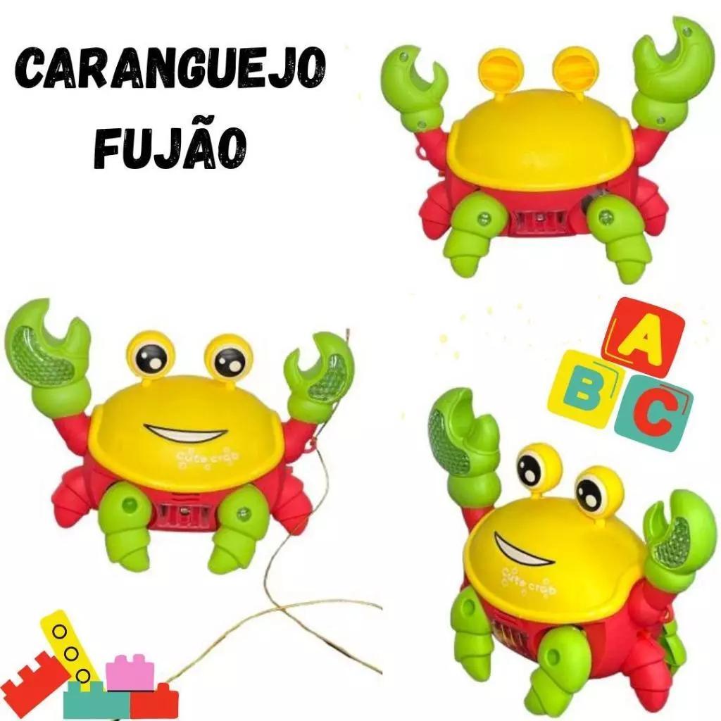 Brinquedo Caranguejo Fujão Musical Som Luz E Movimento