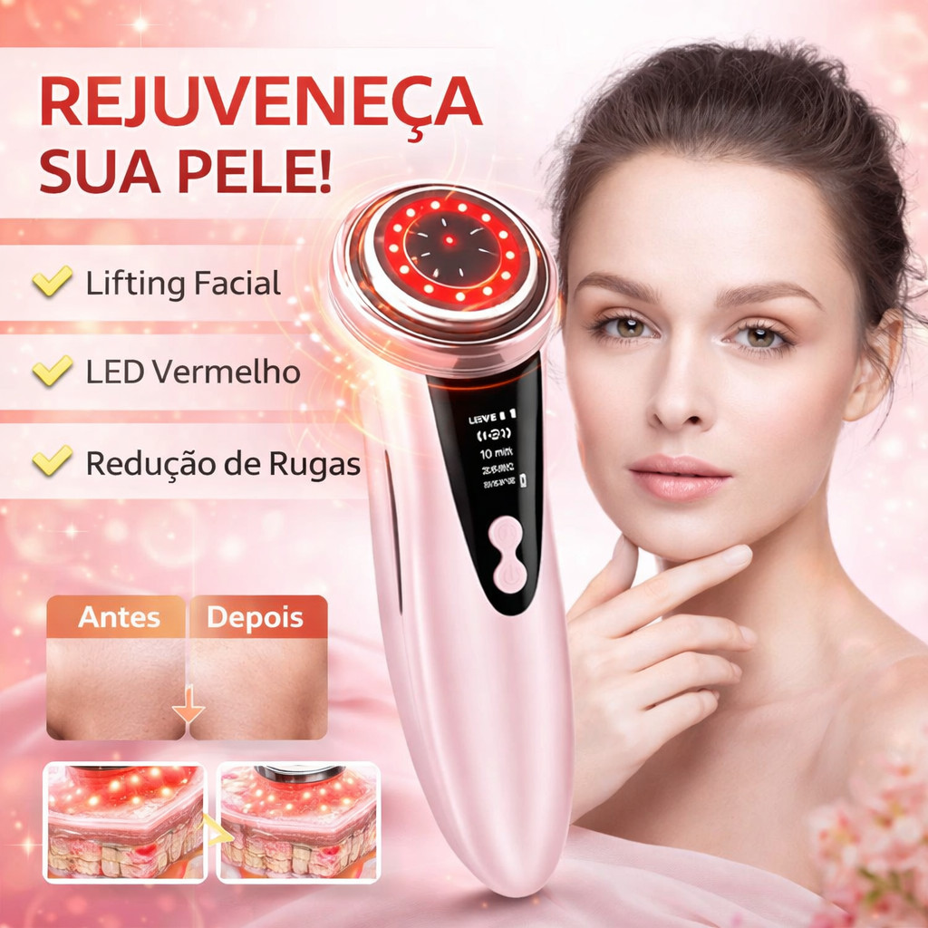 Massageador Eletrico De Rejuvenescimento FACIAL 4 em 1