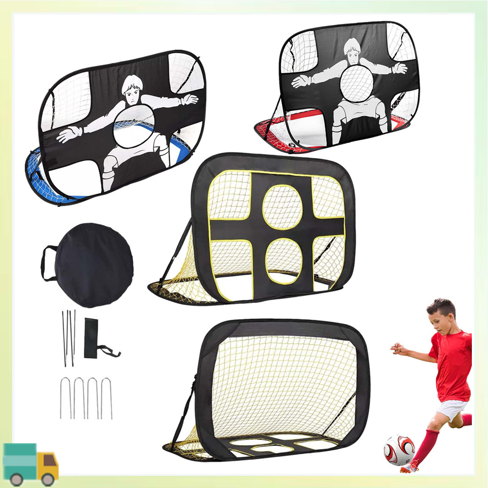 Portão de futebol portátil de Nylon ao ar livre rede de alvo de futebol infantil rede de treinamento multifuncional