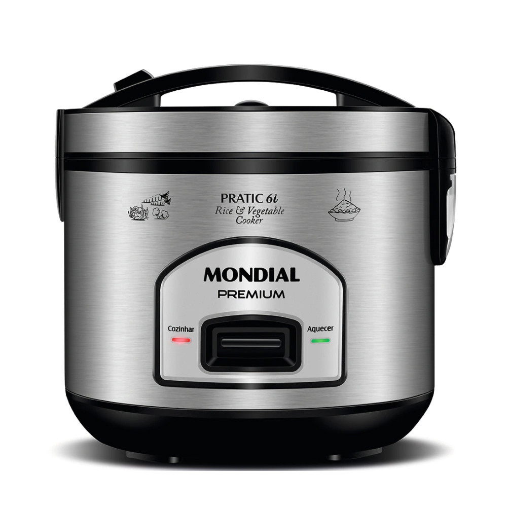 Panela Elétrica de Arroz PE-43 500W com Capacidade de 6 Xícaras Mondial