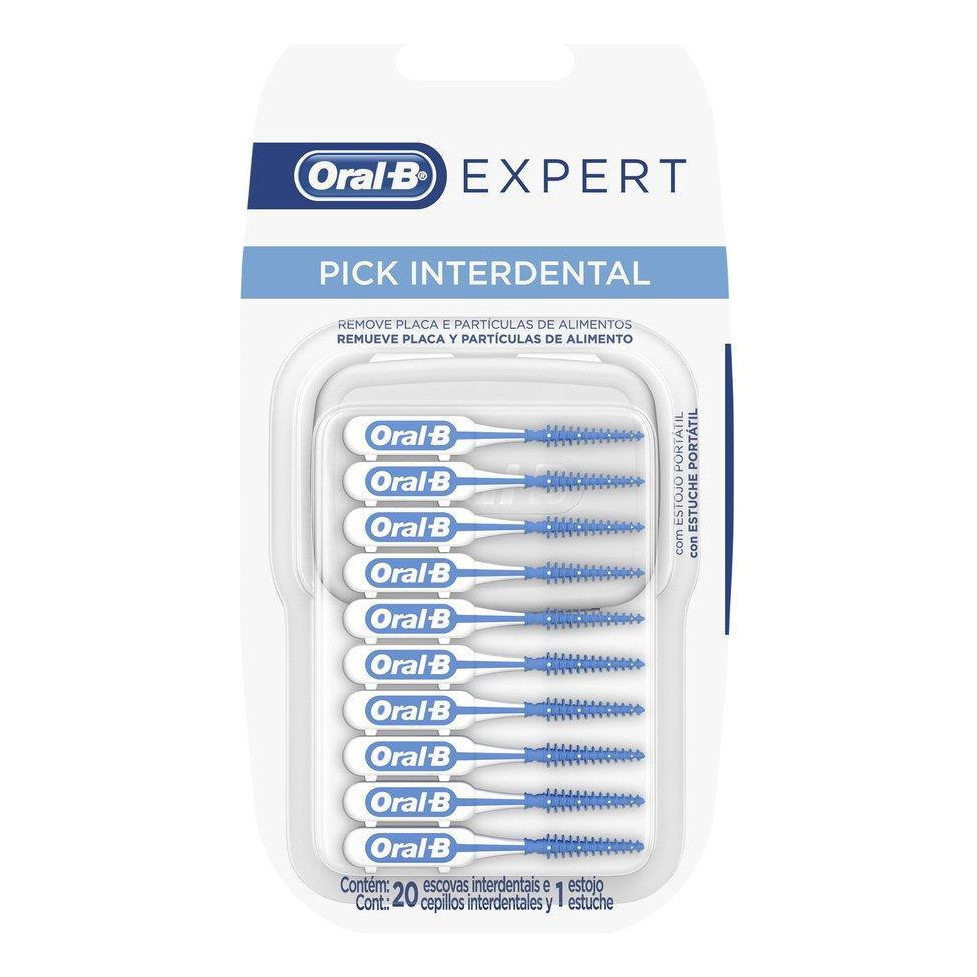 Kit 3 Cartelas Escova Interdental Oral-b Expert Pick  60un