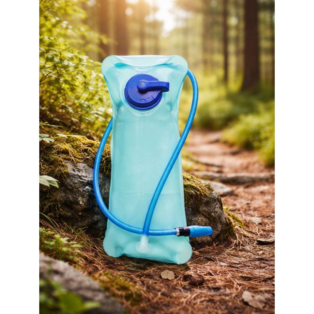 Refil Reservatório De Água 2L Com Mangueira Para Mochila Hidratação Bike Ciclismo Camping Trilha Bolsa Bicicleta