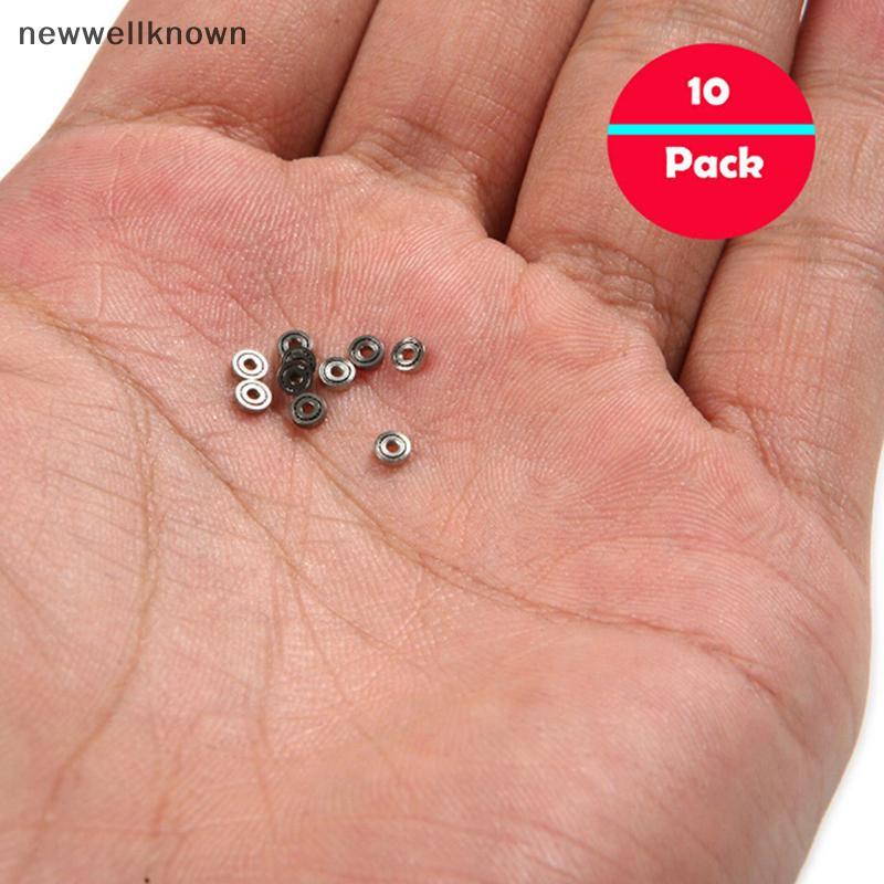 [newwellknown] 10pcs 681ZZ Mini Rolamentos De Esferas Em Miniatura De Metal Micro Rolamento Aberto 1x3x1mm Nwk