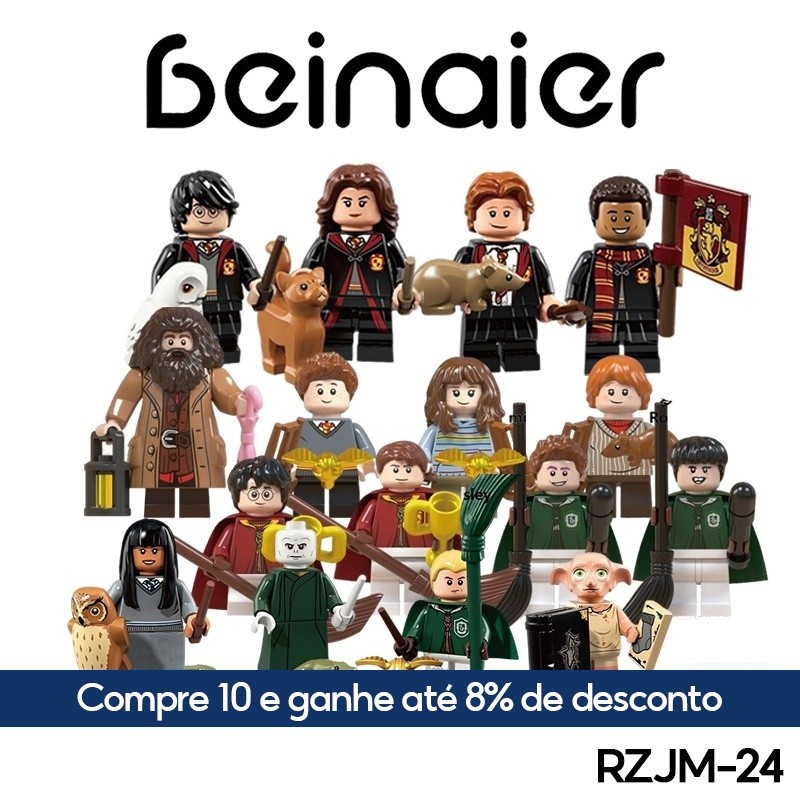 Mini bonecos, brinquedos de blocos de construção compatíveis com bonecos Lego (RZJM-24)