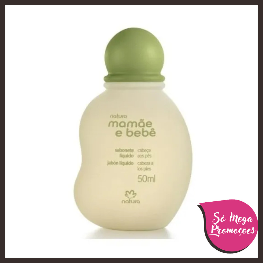 Sabonete Líquido da Cabeça aos Pés Miniatura Mamãe e Bebê 50ml