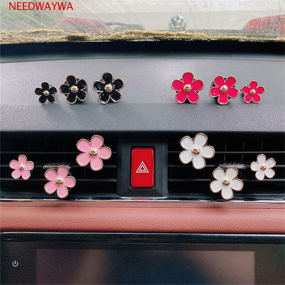 NEEDWAYWA Clipe De Carro Fofo Ambientador Margarida Flor Inter Decoração Acessórios Automotivos