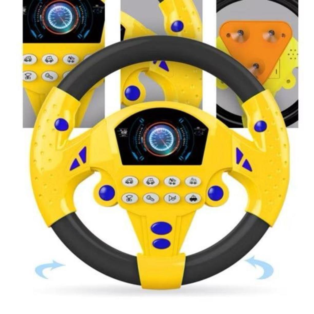 Volante De Brinquedo Interativo Com Som/Simulação-luna hyq