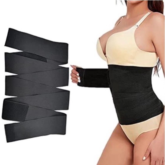 Cinta Modeladora Preta com Faixas de 3M, 5M e 6M para Conforto