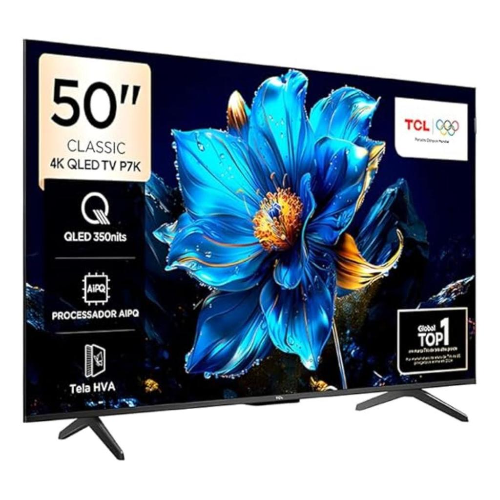 Smart TV TCL 50" 4K QLED UHD Google TV AiPQ Google Assistent