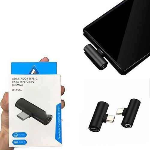 Adaptador Tipo-c Para Tipo-c E P2 3.5mm Le-5586