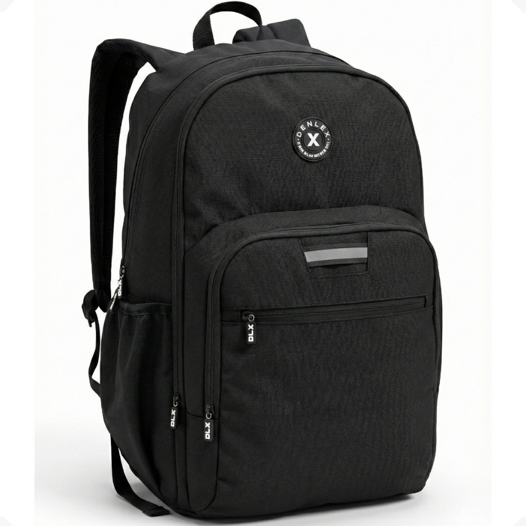 Mochila De Costas Masculina Juvenil Urbana Esportiva Reforçada Resistente Com Faixa Refletiva Denlex
