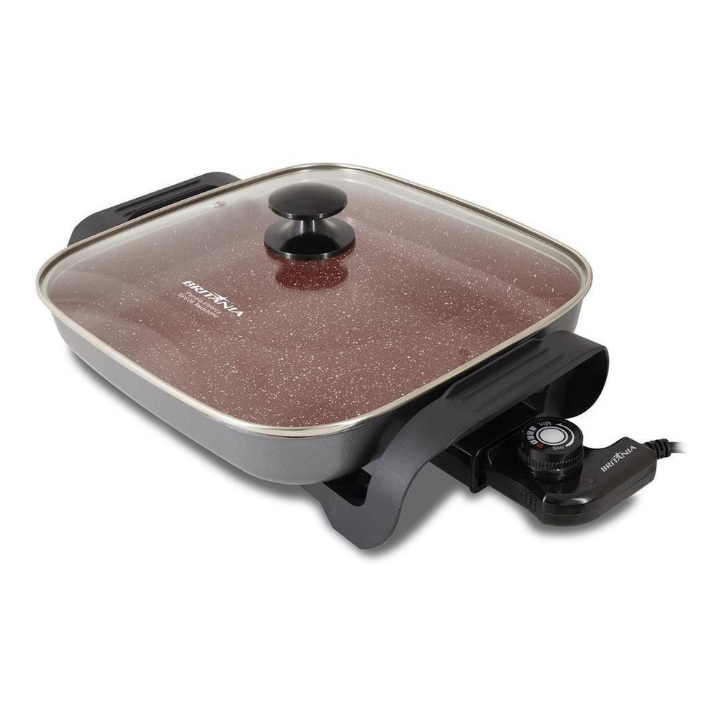 Panela Elétrica Britânia Multifunções 3,5L Redstone Revestimento Em Cerâmica 127v