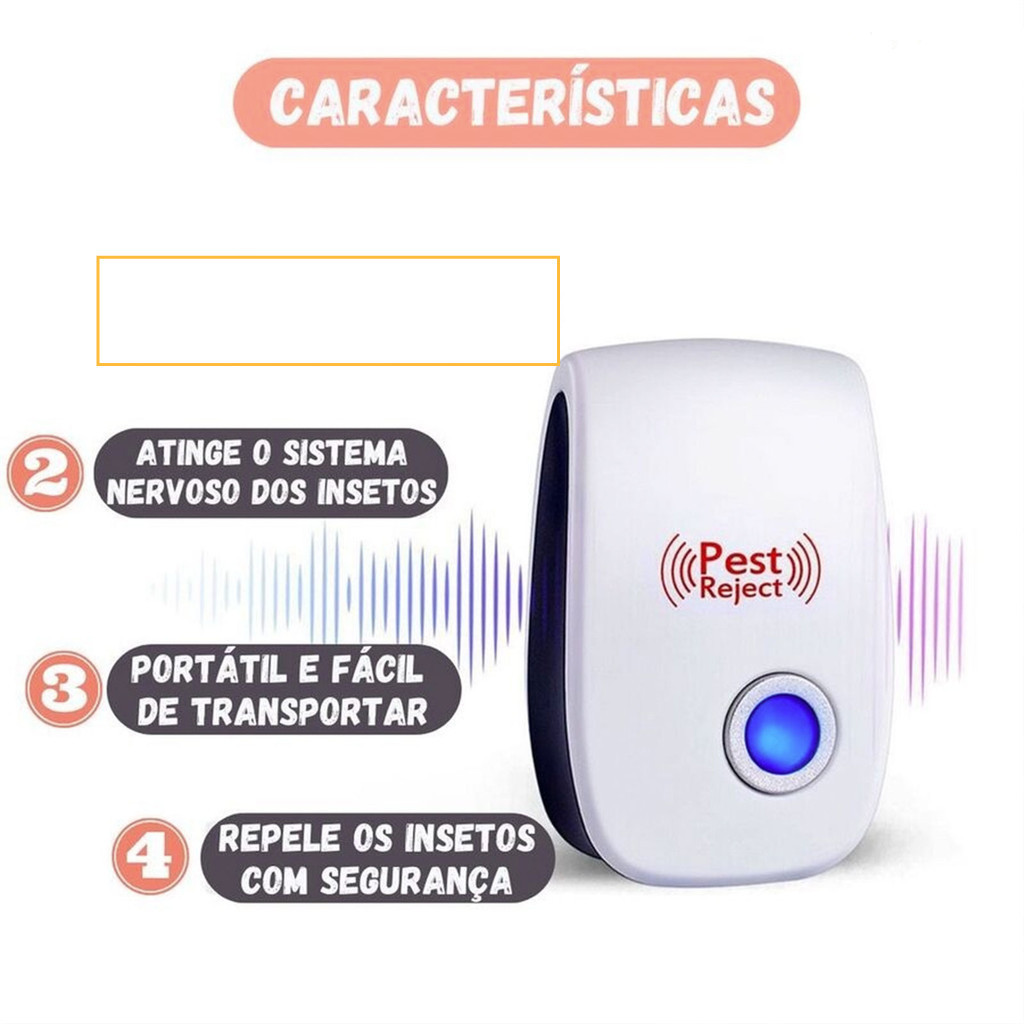 Ultrasonic electronic mosquito repellent for indoor pest control and rodent extermination.