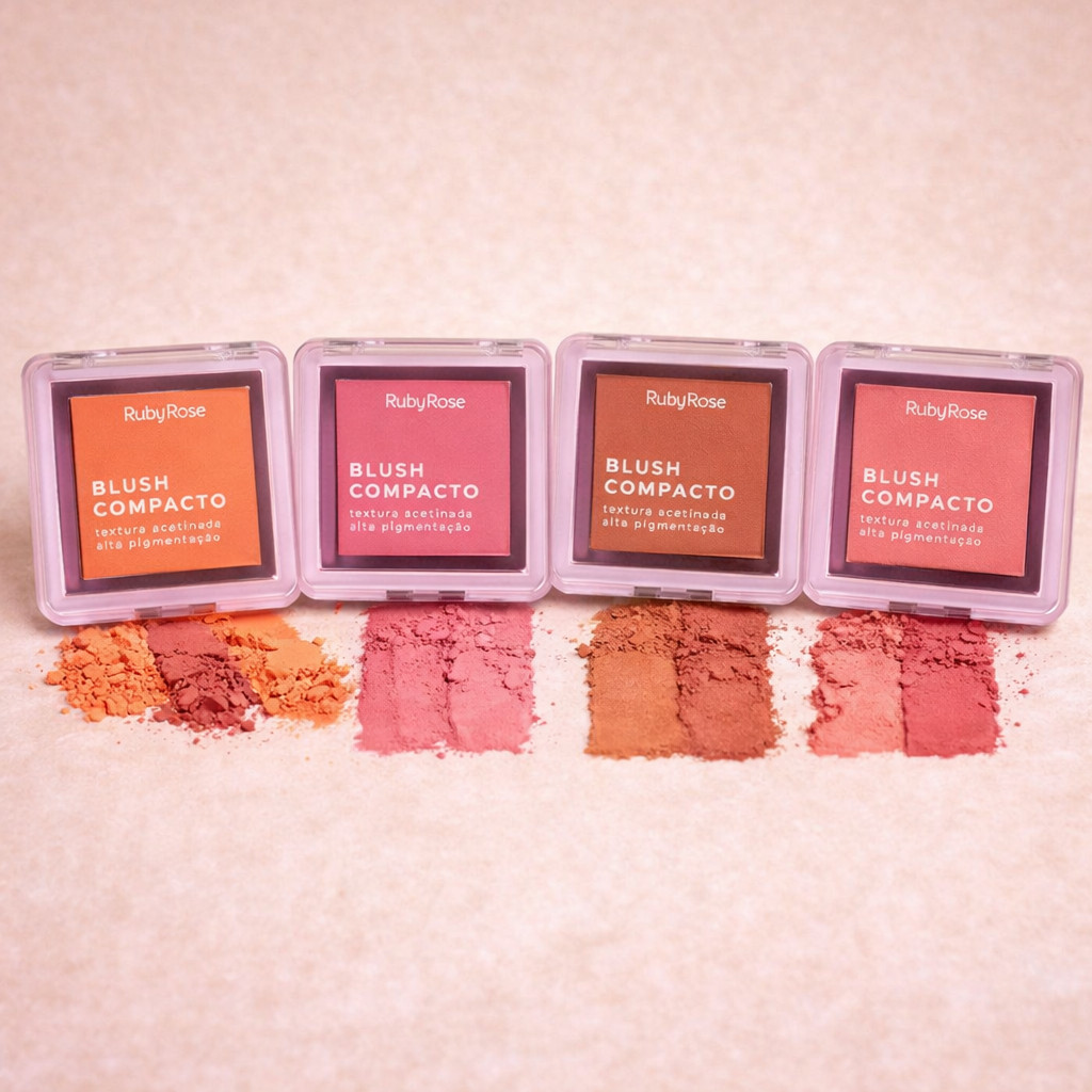Blush Compacto BL10 BL20 BL30 BL40 Hbf8614 Ruby Rose