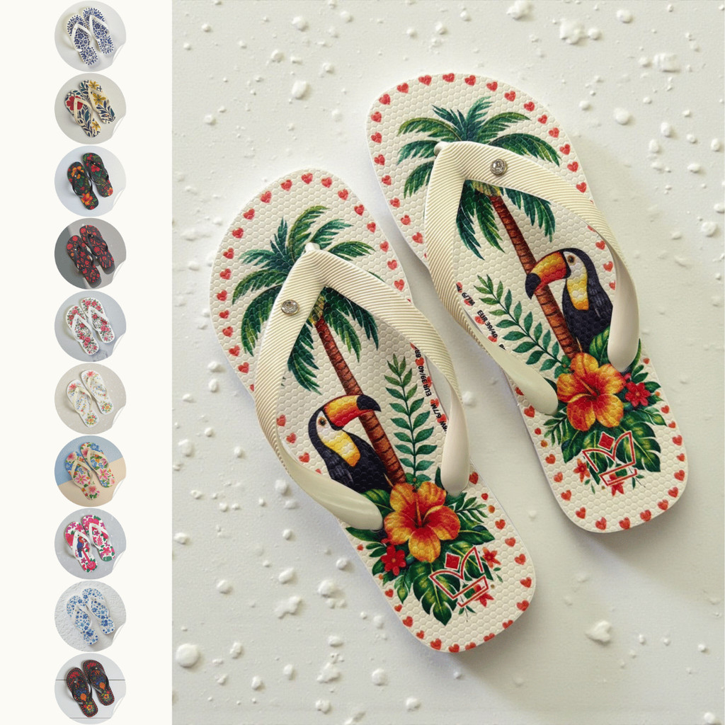 Chinelo Feminino Ideal Para Casa Conforto Premium Havares Tucano Jardim