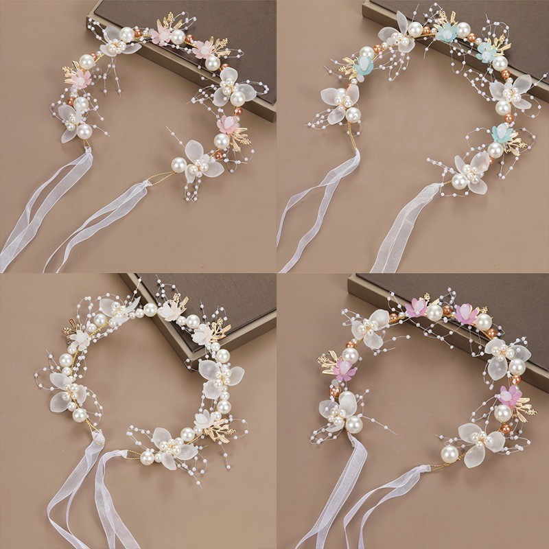 Tiara de Pérolas para Daminha de Honra – Coroa Infantil para Casamento
