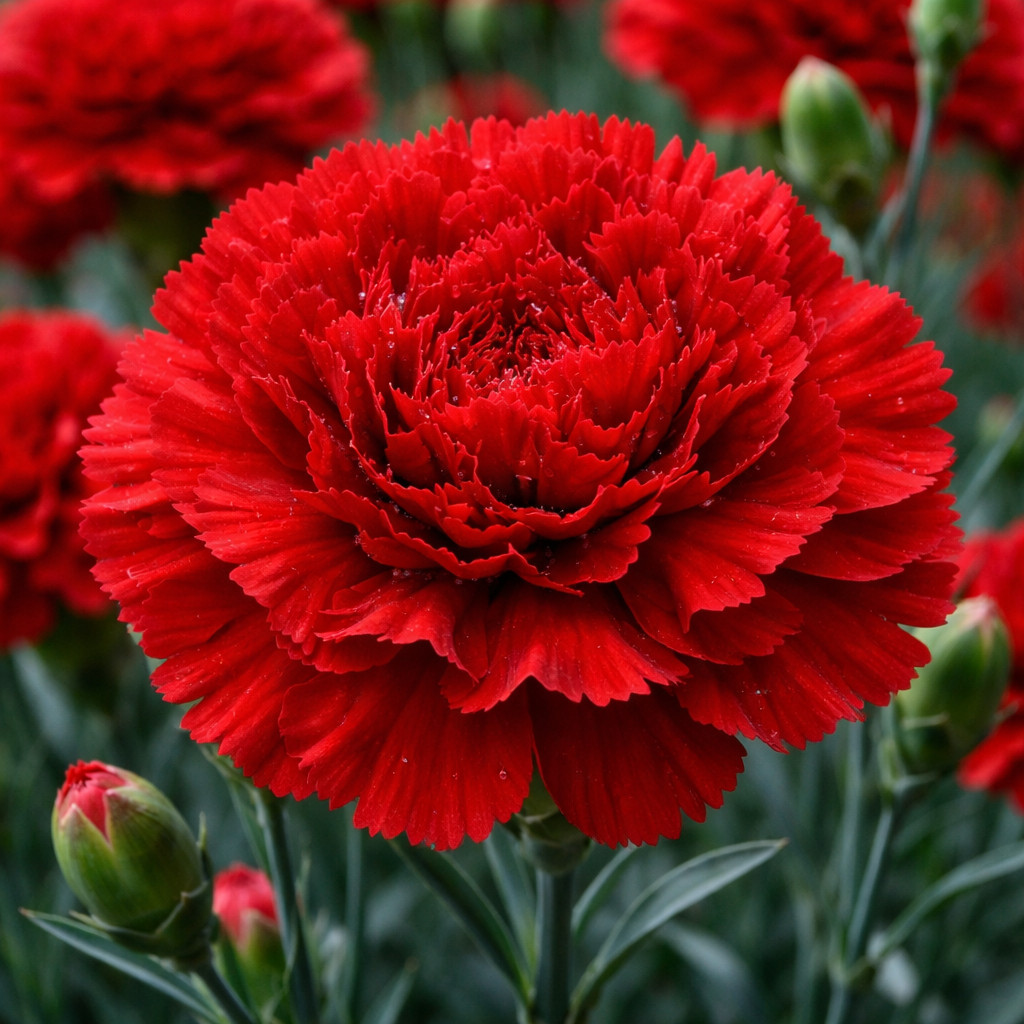 Sementes Cravo Chabaud Dobrado Vermelho