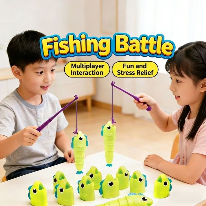 Hi * Brinquedo Pesca Criativo Peixe Expansível Para Diversão Interna, Entretenimento, Jogo, Conjunto Habilidad
