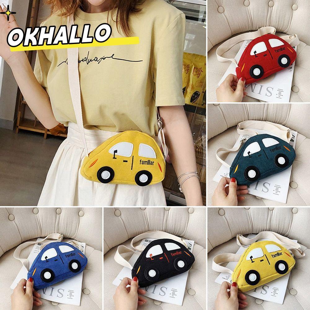 OKHALLO Cartoon Car Bag Crianças Mochilas Fofas