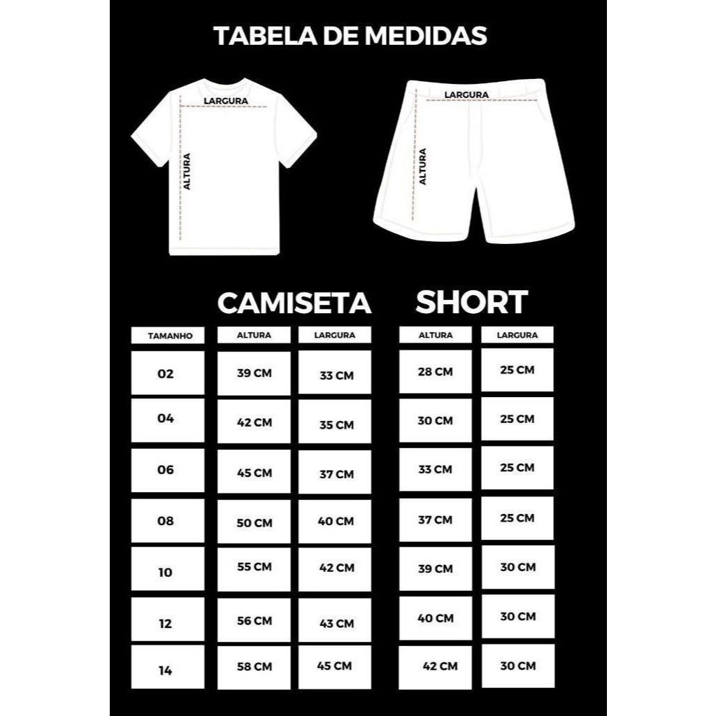 kit conjunto infantil de times nacionais