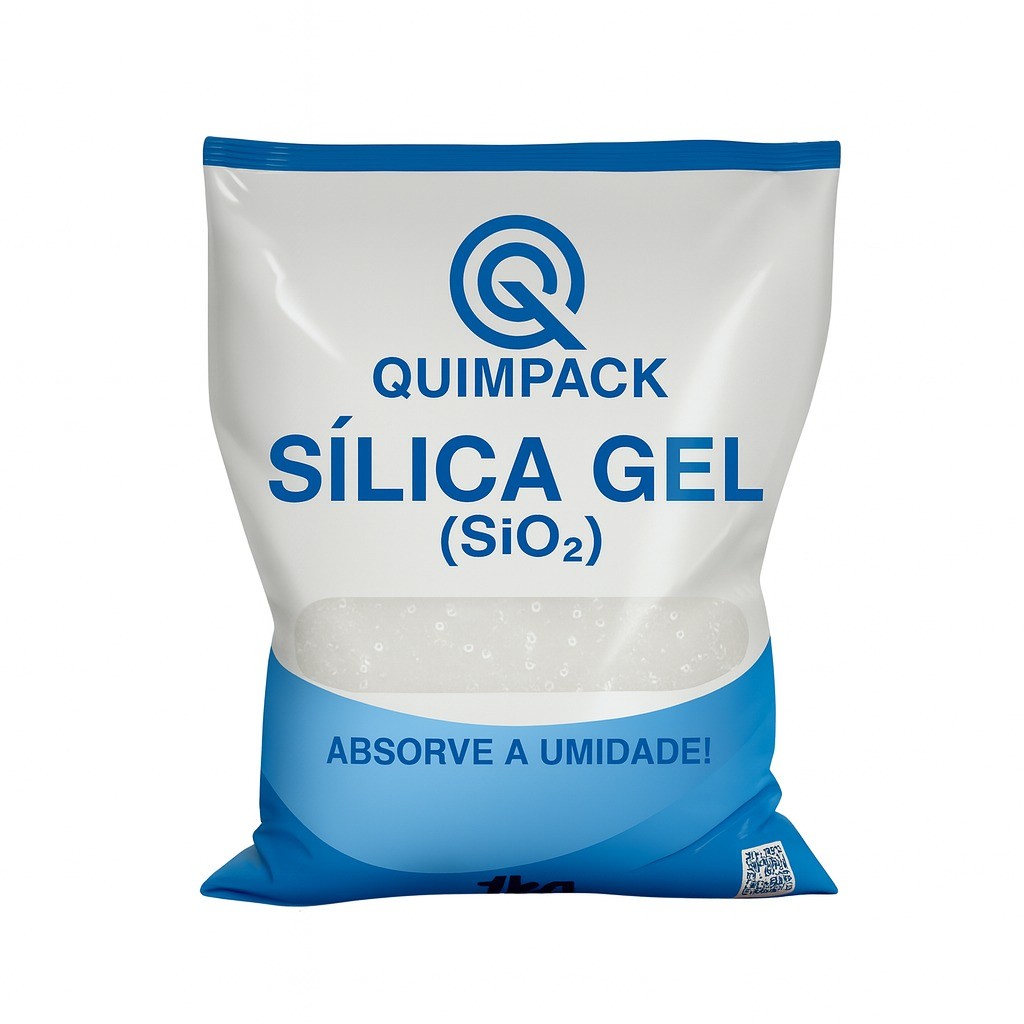 Sílica Gel Branca Desumidificante  1-3mm Quimpack - Pct c/1kg