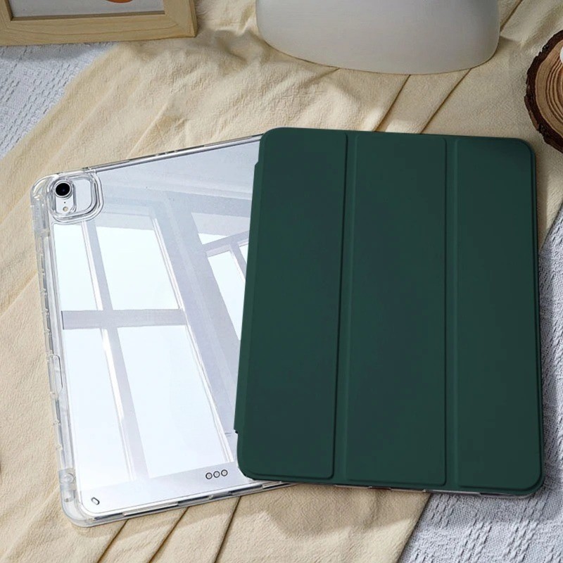 Capa iPad Tri Fold Acrilica HD Dobravel Compativel iPad 7 8 9 10 A16 Air 3 4 5 Pro 11pol Case Tablet – O Melhor Preço