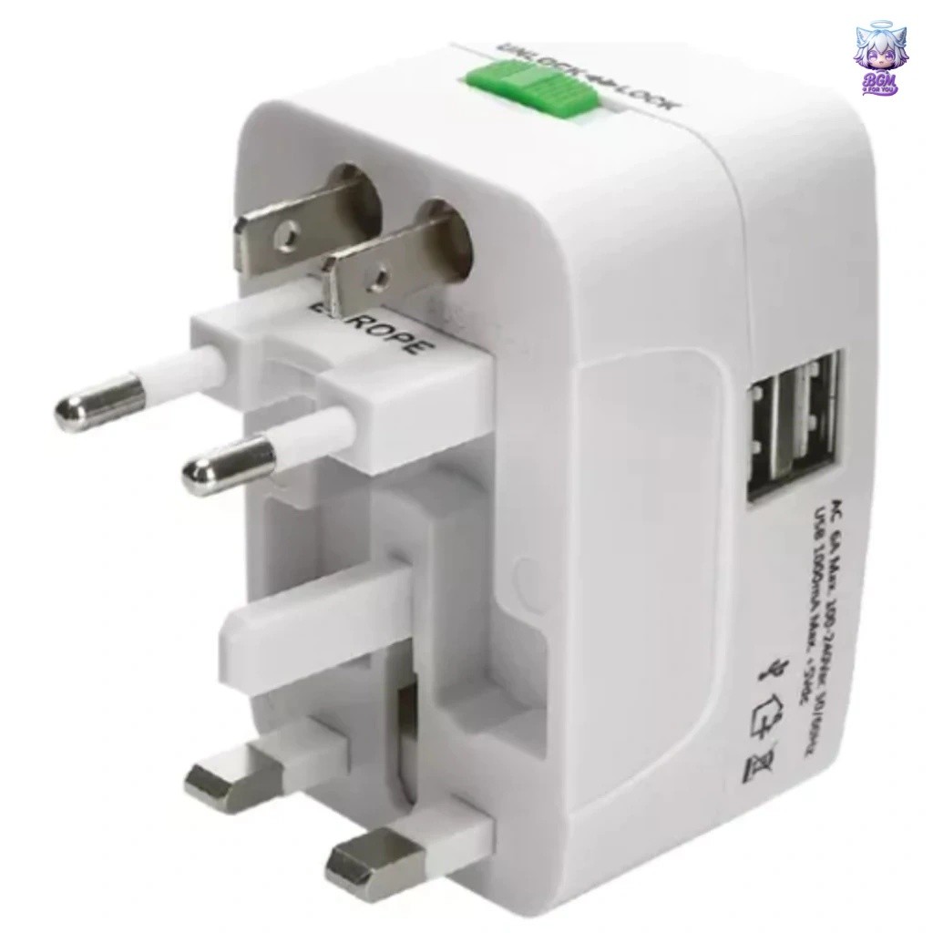 BGM-Adaptador Tomada Universal Internacional Portátil,Para Americana Europa Argentina Viagem adaptor