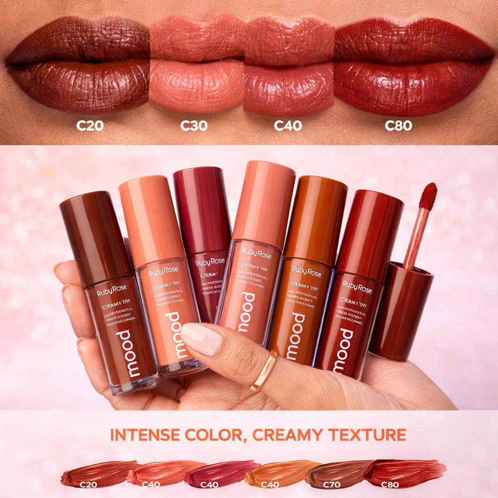 Cream Tint Linha Mood Ruby Rose 4,1ml - Escolha Sua Cor