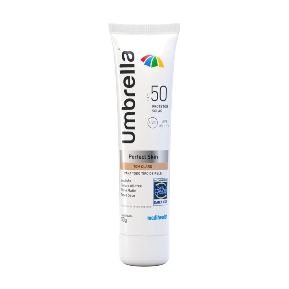 Umbrella Perfect Skin Tom Claro FPS 50 - Protetor Solar Facial 50g