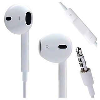Fone de Ouvido Com Fio Microfone Controle de Chamadas Entrada P2