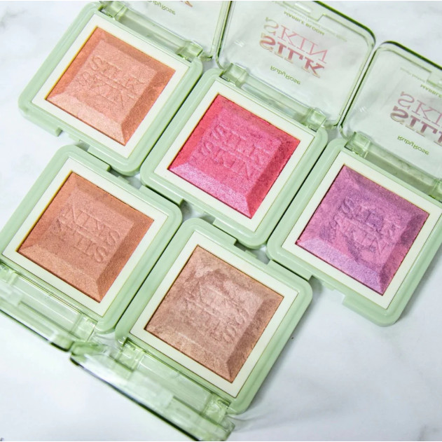 Blush Compacto Ruby Rose Silk Skin - Marble Bloom Aveludado Baked