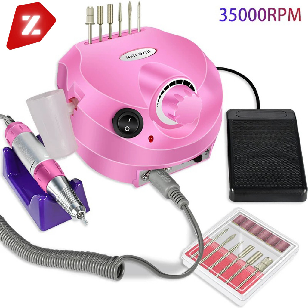 Lixadeira Porquinho Lixa Motor Unha Elétrica Profissional 35000 RPM Bivolt