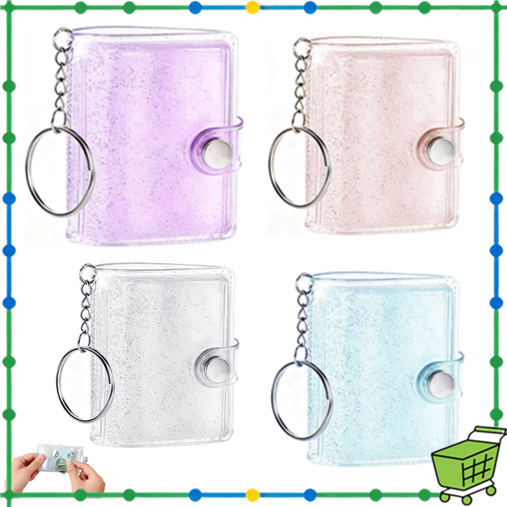 7cm Mini álbum de fotos chaveiro bolso inserção álbum de fotos pasta álbum de fotos ornamentos 1/2 pçs