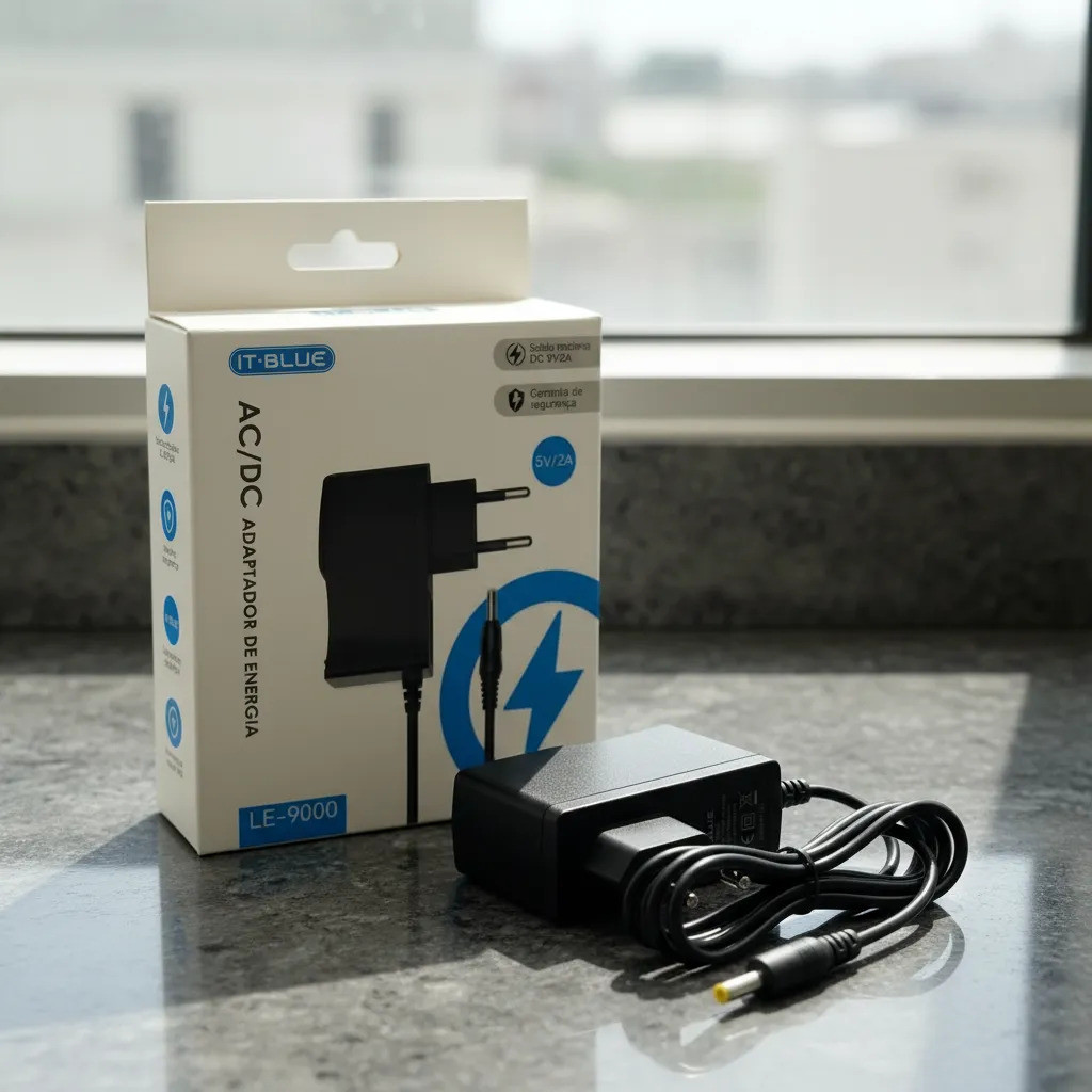Fonte 5v 2a Bivolt Com Plug Fino Para Tv Box P4 4mm X 1,7mm
