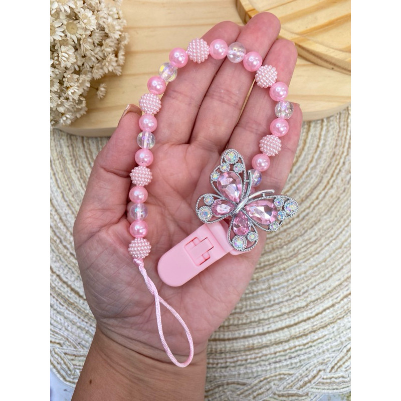 Prendedor de chupeta e cordão para chupeta personalizado - Acessório infantil