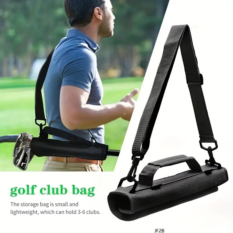 JF2B-1 PC Saco De Transporte De Golfe Nylon Dobrável Portátil Clube Treinamento Prática Acessórios