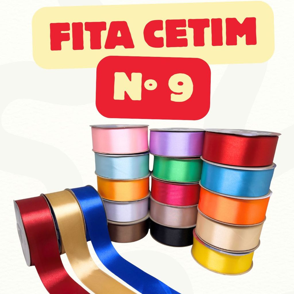 Fita Cetim N 9 38mm Com 50m