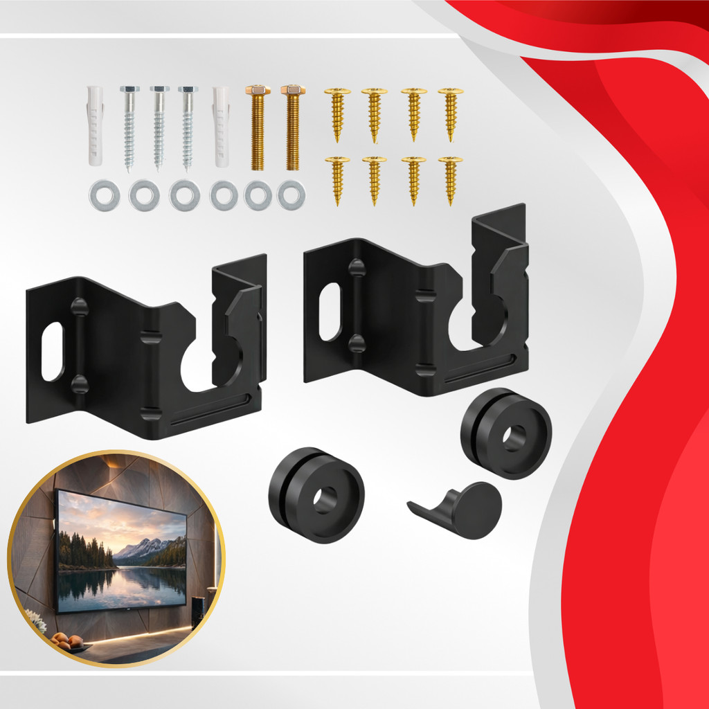 Suporte Universal Fixo Para Smart TV LED LCD 4K Parede Painel 10 ate 90 Polegadas