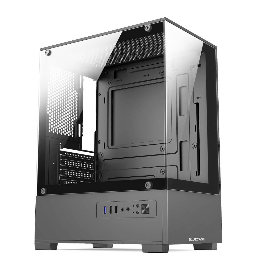 Gabinete Gamer Bluecase BG-054 HIT Micro-ATX Mini-ITX S/ Fonte USB 3.0 Cinza