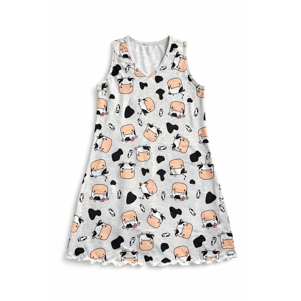 Camisola vestido sem mangas algodão 96% p ao g3 alta qualidade