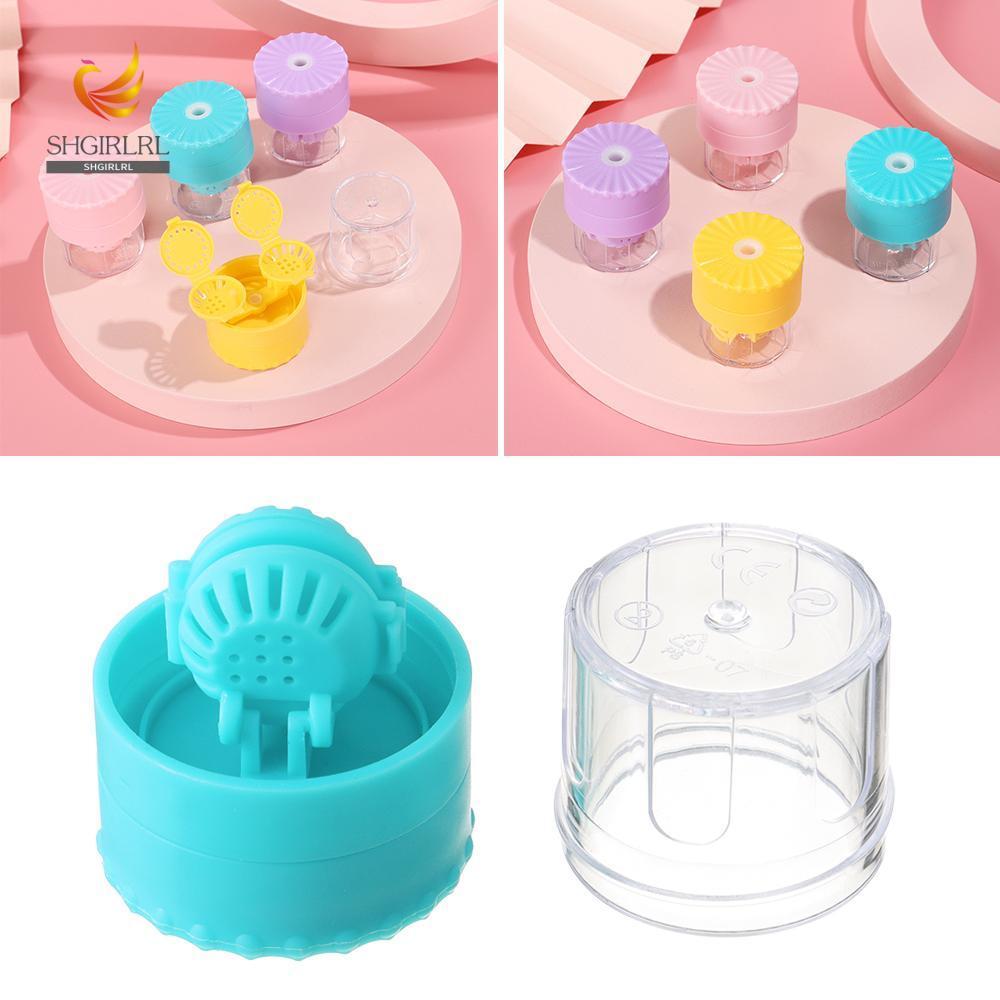 SHGIRLRL Limpador De Lentes De Contato De Plástico Manualmente Portátil Recipiente Óculos