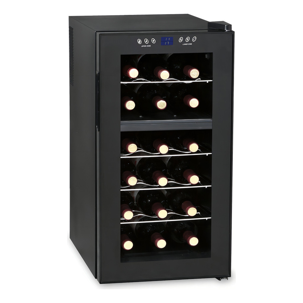 Adega 18 Garrafas Dual Zone Digital Termoeletrica 52l Bivolt 127/220v