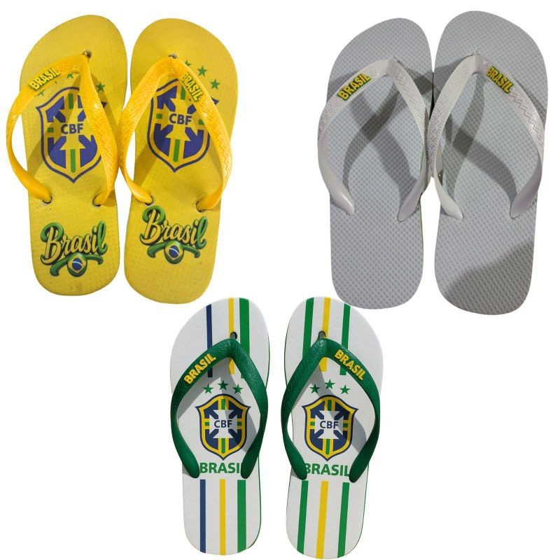 CHINELO PERSONALIZADO BRASIL COM LISTRA LATERAL