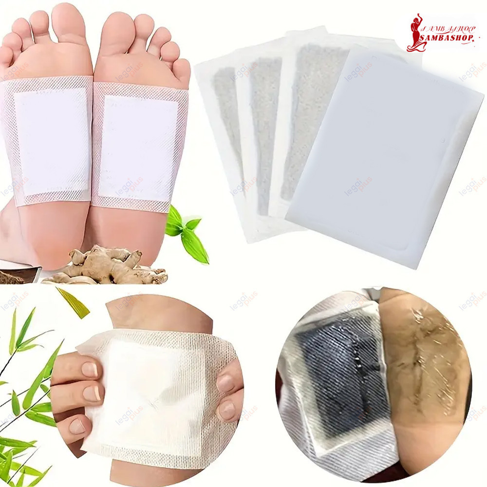 Kit10 20 30 40 50 Adesivo Pés Redutor de Inchaço Remove Toxinas Aquece e Purifica