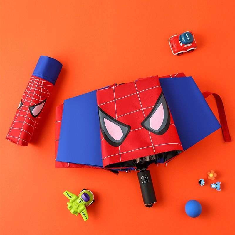 Guarda-Chuva Infantil Homem-Aranha Dobrável – Umbrella Cartoon Portátil