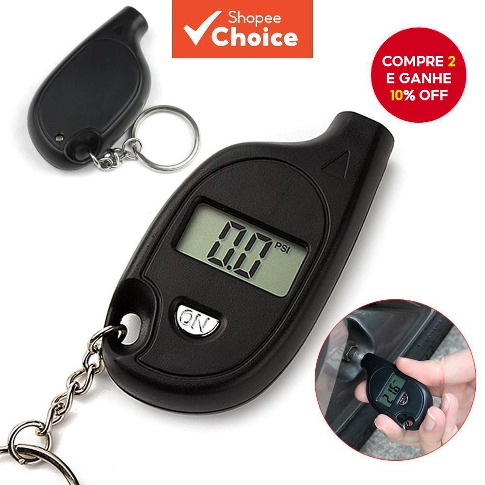 Mini Detector De Pressão De Pneus De Carro-Medidor Digital De Chaveiro LCD Para Motocicletas E Veículos