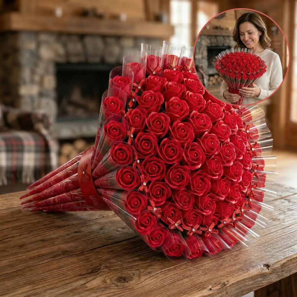 50 Rosas Vermelha Indiviiduas Com Embalagem Dia Das Mães