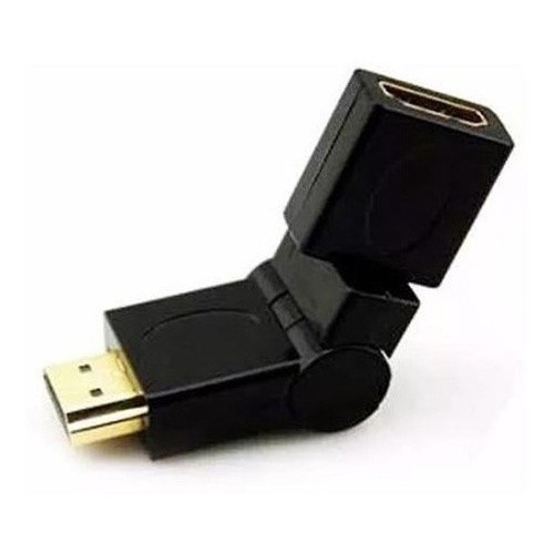 Adaptador HDMI Articulável 360º | Emenda Macho x Fêmea | Flexibilidade Total para Espaços Reduzidos